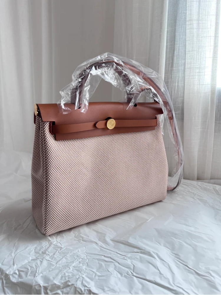 HERBAG 31 Ecru/Beige/Fauve GHW
