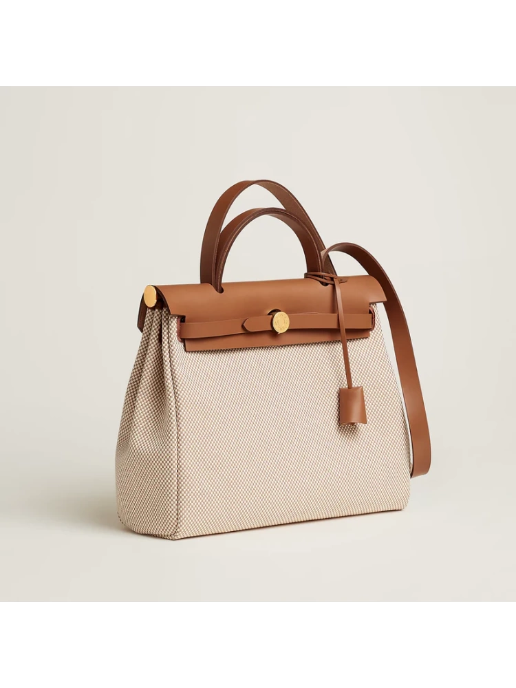 HERBAG 31 Ecru/Beige/Fauve GHW