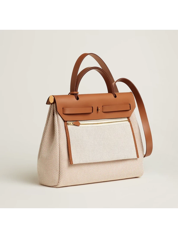 HERBAG 31 Ecru/Beige/Fauve GHW