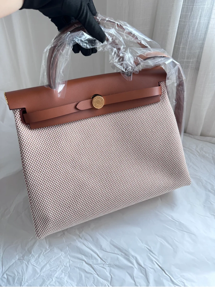 HERBAG 31 Ecru/Beige/Fauve GHW