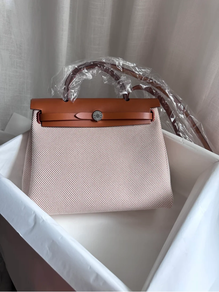 HERBAG 31 Ecru/Beige/Fauve PHW
