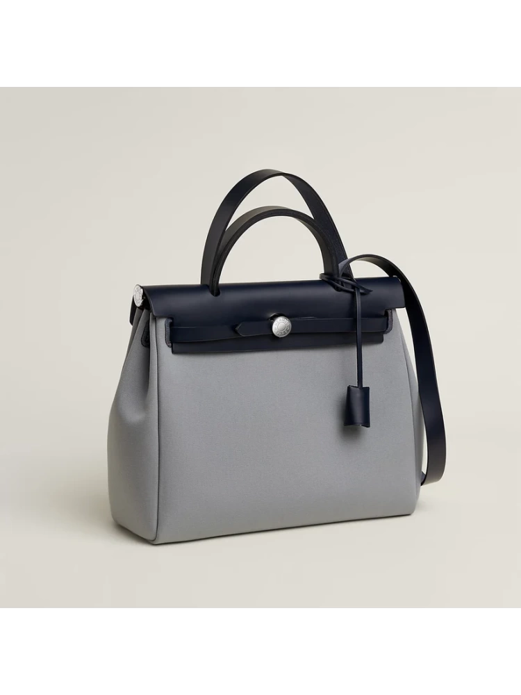 HERBAG 31 Gris Pantin/Blue Indigo PHW